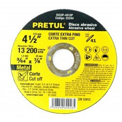 Disco corte 4½