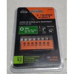 Juego de puntas torx