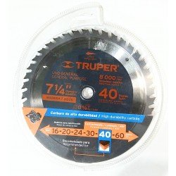 Disco para madera 7¼