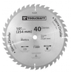 Disco para madera 10" 40 t