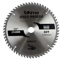 Disco para madera 10" 60 t